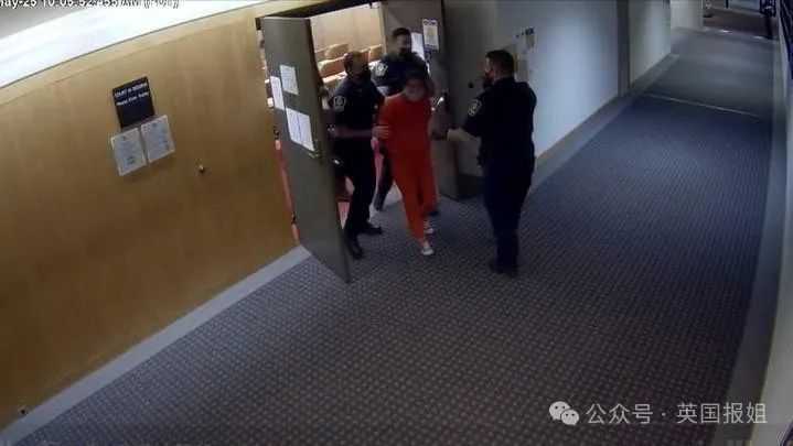 （2021年行凶後被逮捕的沈某）