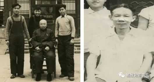 3e23c9c7a92393e07a8328ef4f1b62cfa439a0a2 左圖:第一代修復大師徐文麟(中)、第二代傳人馬玉良(左)、陳浩然(中後)、白金棟(右);右圖:修復技
