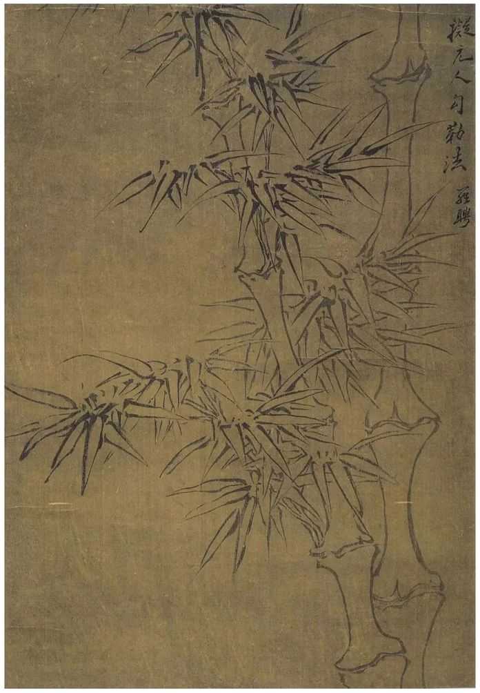 3e66744bf1731d7b482a7dd6416ce7fc14c4d1fd 羅聘 雙勾竹圖軸
