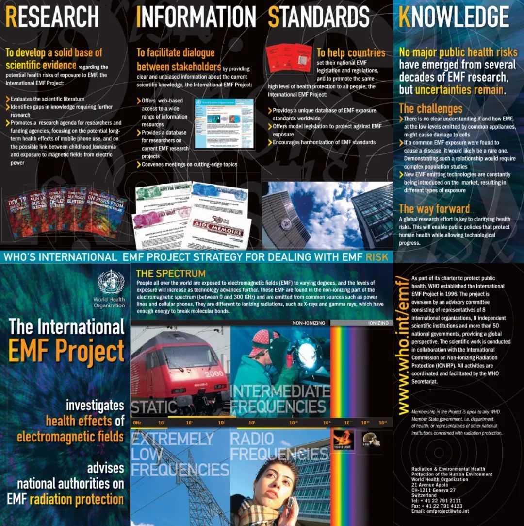 3f8094fe3f5a49065fbf3ffa3ce8ed54f60787bb (世衛組織EMF項目宣傳冊 圖:WTO)