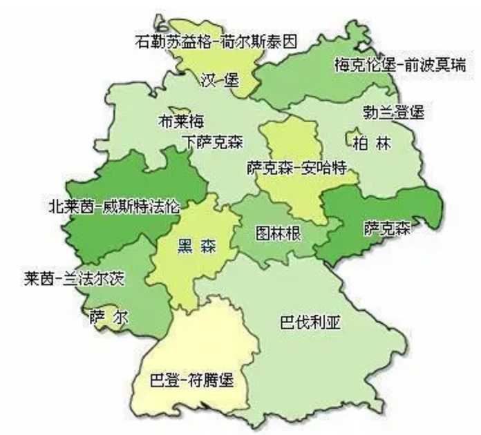 巴登·符騰堡州的位置