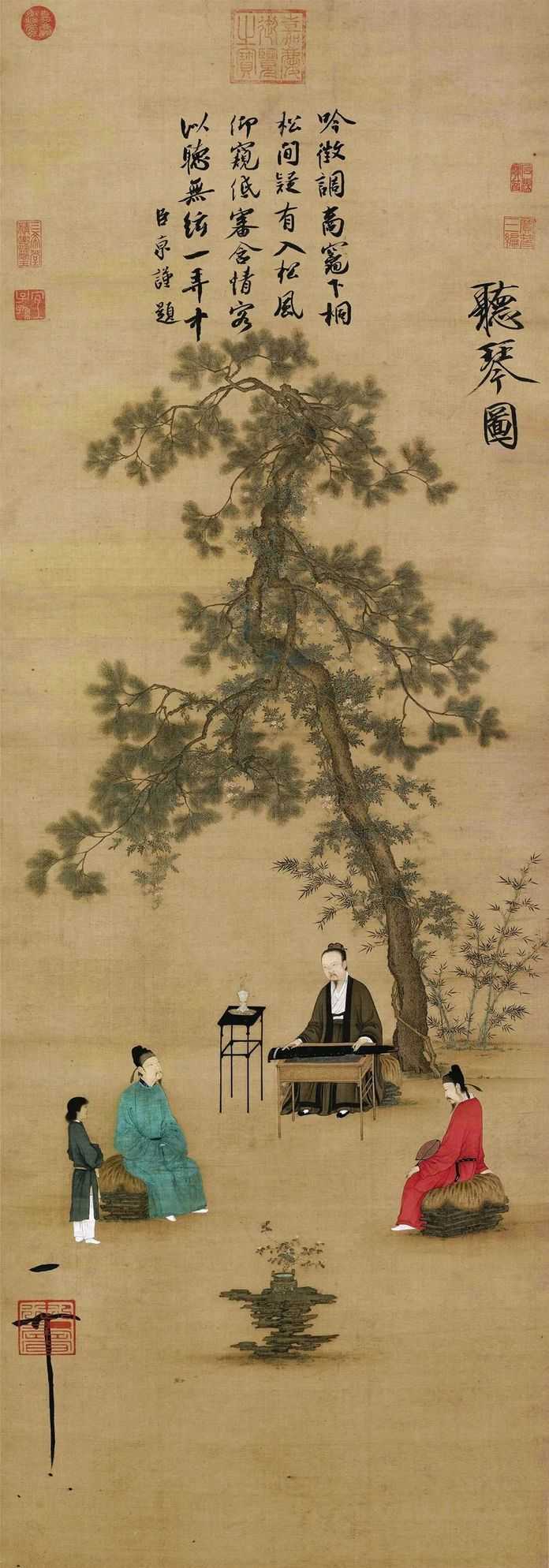 58f029213d7a7f1fe97956ed1bd2994bc7c10418 | (宋) 趙佶 聽琴圖
