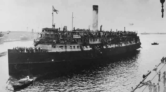 63ac7a7c436eedb605a87a7e9c4c01e026dcb7c0 1947年,猶太人難民船來到巴勒斯坦