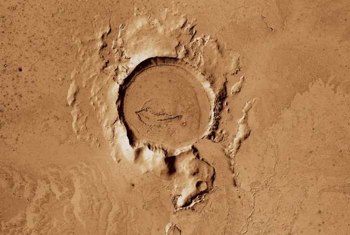 在火星上確認的地幔柱