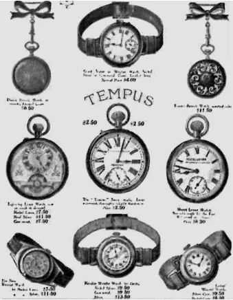 TEMPUS牌掛錶和腕錶