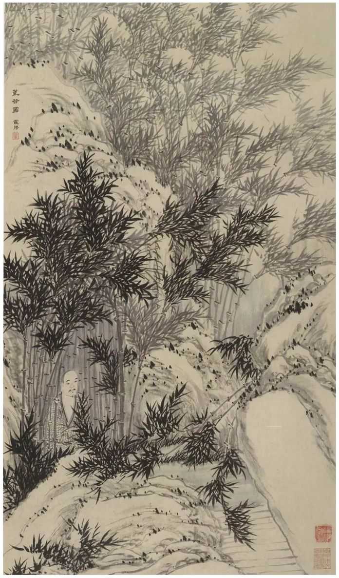74c0bd0bf7bb5dc33955f61869d2afc03a44384f 羅聘 篦谷圖幅