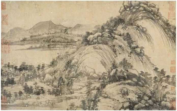黃公望 剩山圖 局部