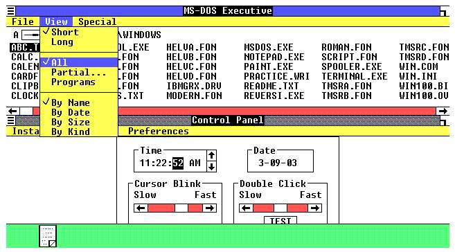 Windows 1.0 界面