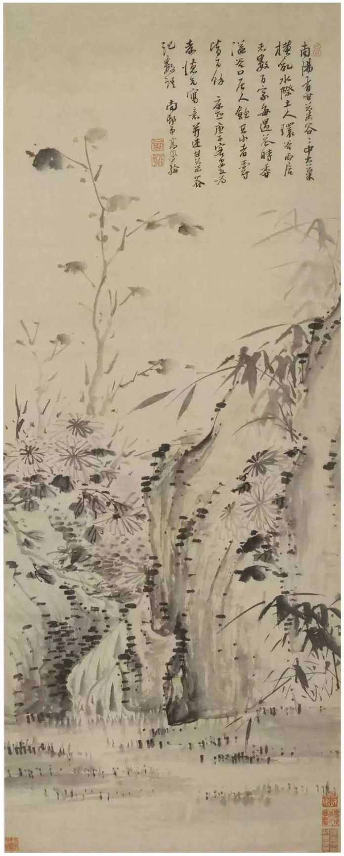 97d291178d9eebfb30cebfe5bffb8f14de9655fd 高鳳翰 甘菊圖軸