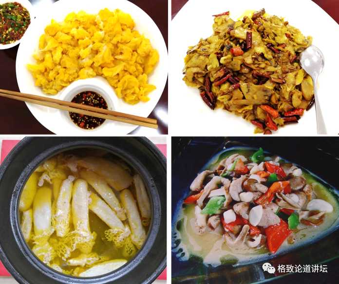 ab0a58048959bfff4a38cd7b506875714f4defb5 從左上至右下:金耳、牛肝菌、竹蓀、青頭菌