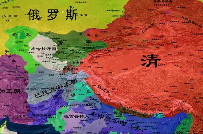 cb12a563459baca7969b8ec6b74cb5596b3dcb34 鴉片戰爭前,中亞已經面臨英俄兩國的入侵