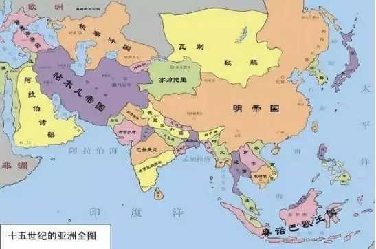 明朝和帖木兒帝國形勢