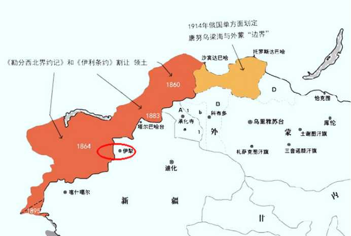 e8ca6f7767e69b3b4fbe30087c6eab9e6a9d7a26 沙俄割走中國新疆150多萬平方公里領土