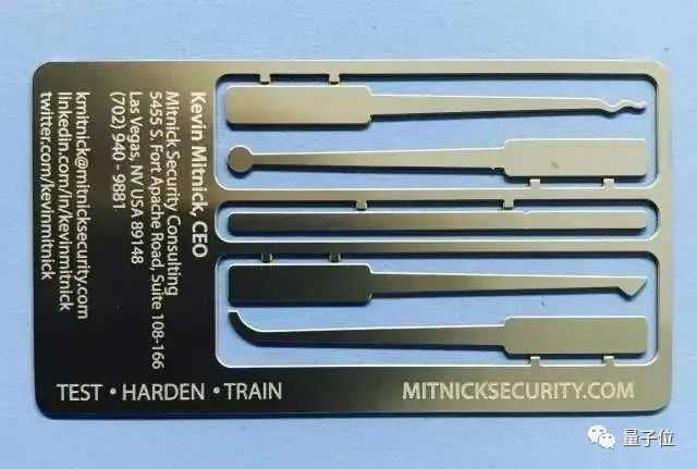 Kevin Mitnick's business card