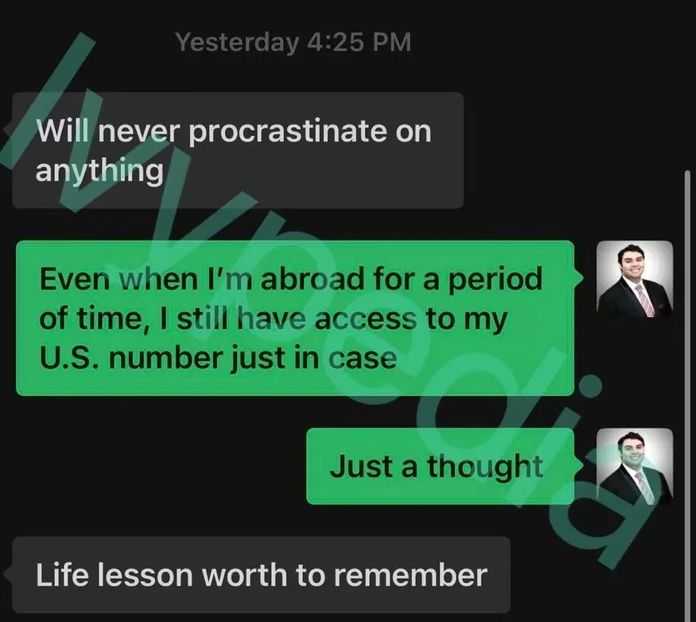 與顧問的聊天記錄