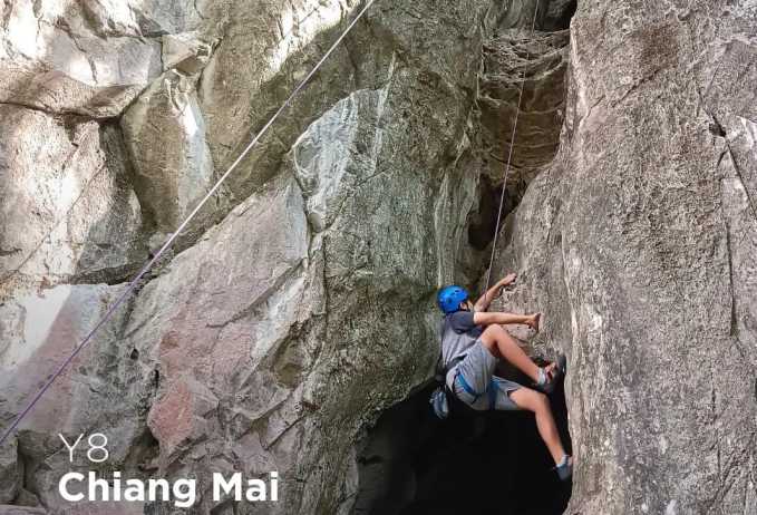 兒子所在學校的露營活動