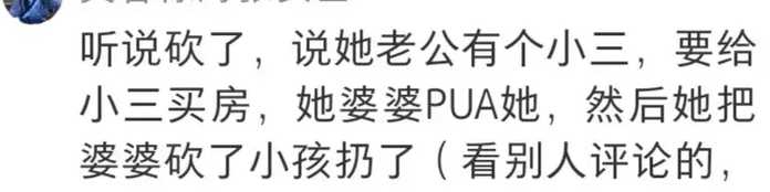 59aeb120e3d56a1777450793f62c862b800fc8b6 砍傷婆婆,為什麼要扔孩子呢?