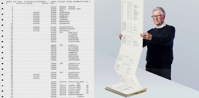 整整157页，比尔盖茨亲自公开微软起家的源代码：Altair Basic