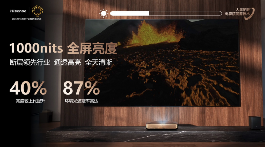 全球首台1000nits激光电视海信探索X1 Ultra正式发布