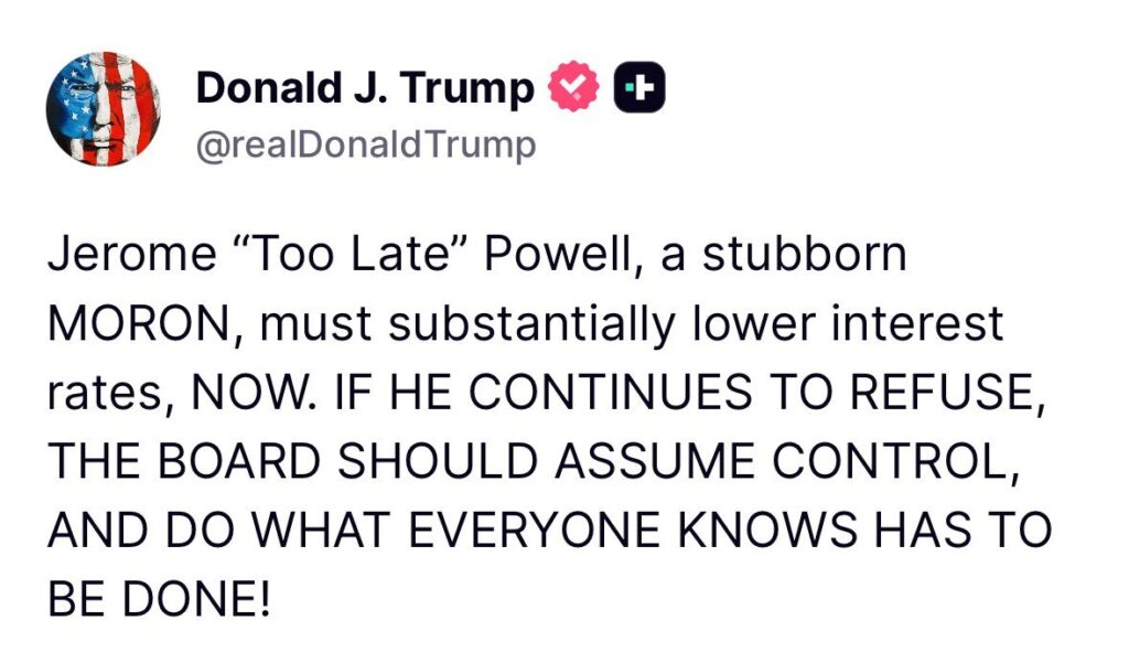 Trump On Powell Trump On Powell