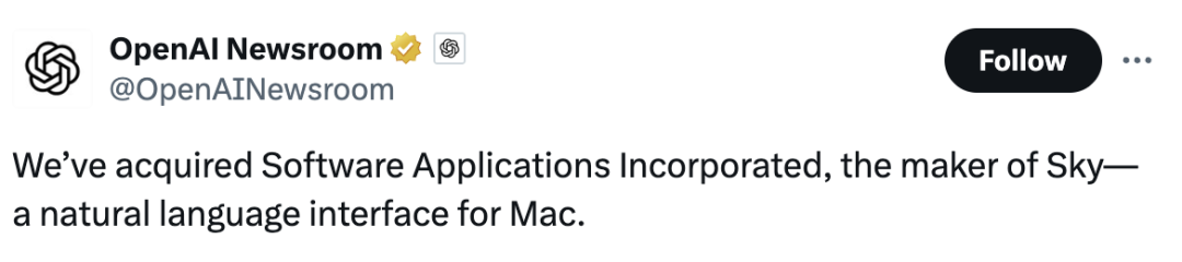 OpenAI收购macOS供应商，剑指GPT操作系统！微软也不装了